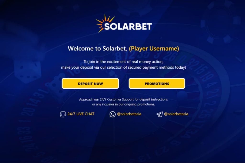 Solarbet Thank You Page